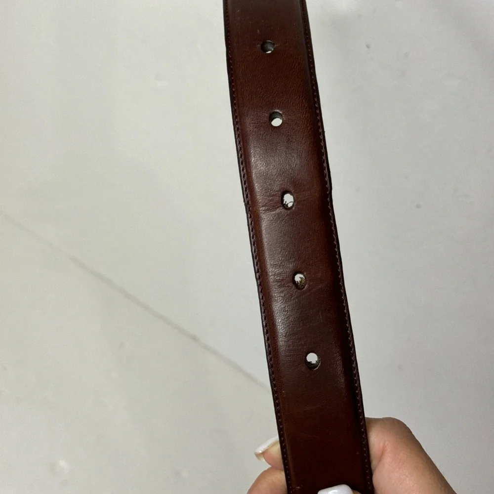 Polo Ralph Lauren Brown Leather Belt Size 36
